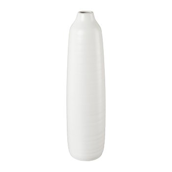 Keramik Vase PRESENCE, 12,5x12,5x49cm, weiß