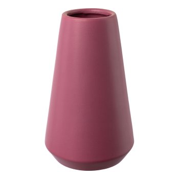 Porzellan Vase Bilbao, 12,5x12,5x20,5cm,cerise