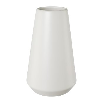 Porzellanvase BILBAO, 12,5x12,5x20,5cm, weiß