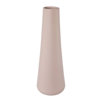 Porzella Vase Bilbao, 12x12x37 cm, Light Pink