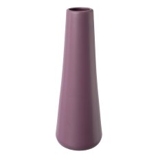 Porzellan Vase BILBAO, 12x12x37cm, rosa-weiß