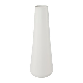Porzellanvase BILBAO, 12x12x37cm, weiß
