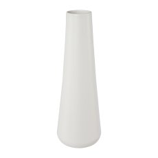 Porzellanvase BILBAO, 12x12x37cm, weiß