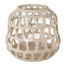 Ceramic Lantern Livorno, 27x27x22,5cm, Mud