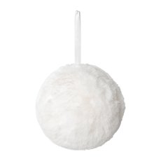 Polyester Ball Hanger, 10x10 cm, Cream, 4/Piece