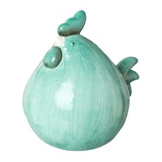 Ceramic Chicken Sitting Conny, 9,5x7x8,5cm, Mint