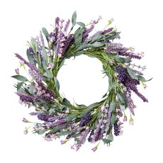Foam Wreath with Lavender, 30x30cm, Lavender