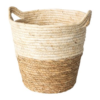 Natural basket MARISO, 26x26x26cm, natural,