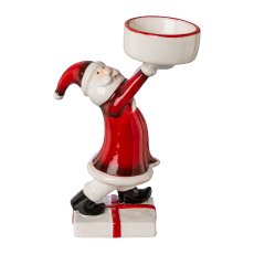 Ceramic Santa Claus, tea light holder KURT,