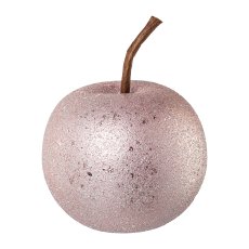 Ceramic apple ROUGH GLAMOUR, FINISH, 8x8x6,5cm, pink
