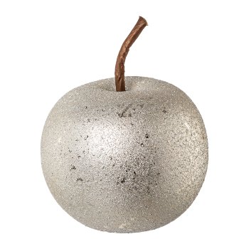 Ceramic apple ROUGH GLAMOUR, FINISH, 8x8x6,5cm, gold