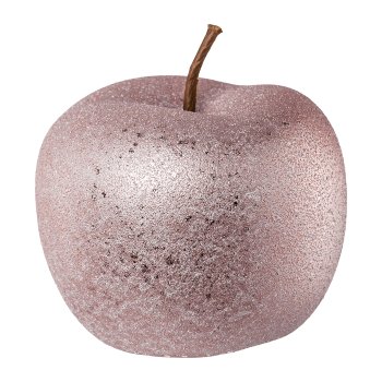 Ceramic apple ROUGH GLAMOUR, FINISH, 12x12x9,5cm, pink