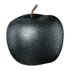 Ceramic apple ROUGH GLAMOUR, FINISH, 12x12x9,5cm, black