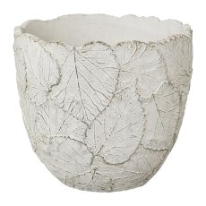 Zement Übertopf BOTTANICAS, 19x19x17cm, weiß