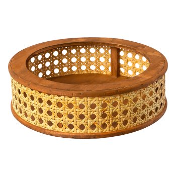 LEPURO Bamboo Storage Bowl 20x20x6/30x30x8cm, nature