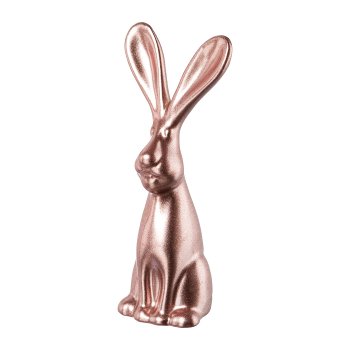 Keramik Hase stehend Mike FLASH, 5x4,6x12,3cm, dunkelrosa