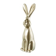 Ceramic standing bunny Mike FLASH, 6,7x6,5x18,6cm, gold