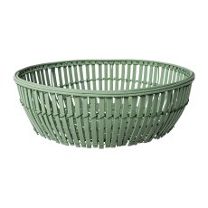 Bambus Schale rund 2erSet, 34x34x10/40x40x12cm, jade