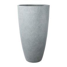 Fibreclay planter vase high, set of 3, 34x34x60/44x44x80/54x54x100cm,