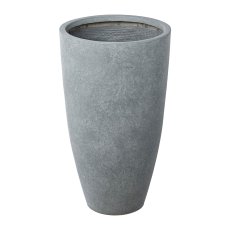Fibreclay planter vase high, set of 3, 34x34x60/44x44x80/54x54x100cm,