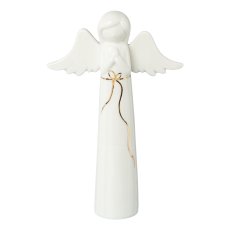 Porcelain angel BELLA, 9x3x13,5cm, white