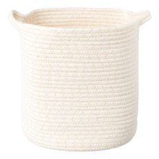 Natur Wollstrick Basket 3erSet, 20x20/25x25/30x30cm, gold, 3/Set