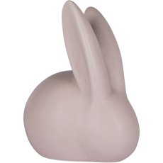 Ceramic rabbit PAULA, matt, 9x9cm, light pink