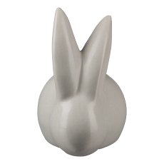 Ceramic rabbit PAULA, matt, 9x9cm, grey