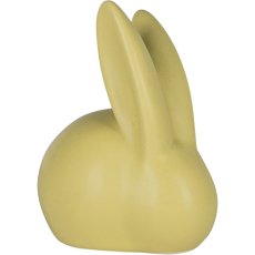 Ceramic rabbit PAULA, matt, 9x9cm, lime