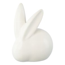 Ceramic bunny mat PAULA, 9x9cm, white