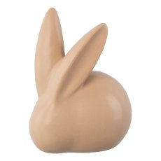 Ceramic bunny matte PAULA, 9x9cm, apricot