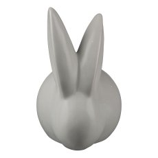 Ceramic rabbit PAULA, matt, 13x13cm, grey