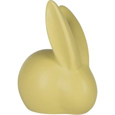 Ceramic rabbit PAULA, matt, 13x13cm, lime