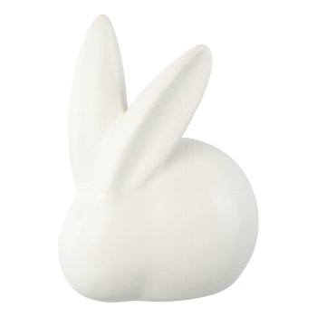 Ceramic rabbit PAULA, matt, 13x13cm, white