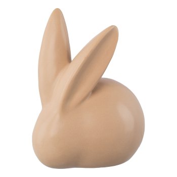 Keramik Hase matt PAULA, 13x13cm, apricot