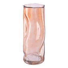 Glass cylinder vase CRUNCH,