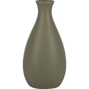 Porcelain vase BAHIA, 20x10x10cm, khaki