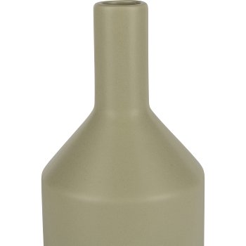Porcelain vase ISABELLA, 20x10x10cm, Khaki