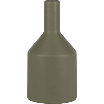 Porcelain vase ISABELLA, 20x10x10cm, Khaki