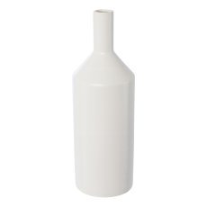 Porzellan Vase ISABELLA, 30x11x11cm, weiß
