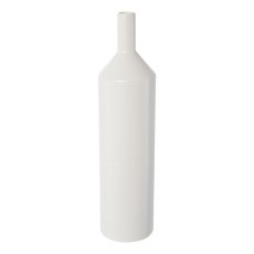 Porzellan Vase ISABELLA, 40x11x11cm, weiß