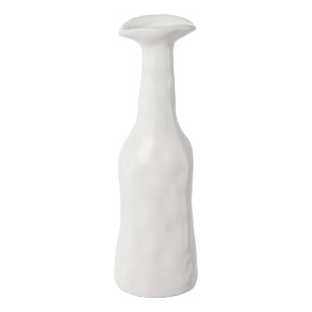 Porzellan Vase FARO, 22x5,5x6,5cm, weiß