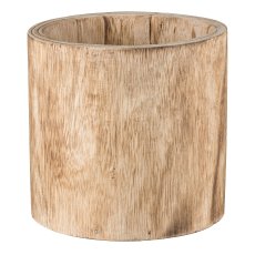 Paulownia wooden jar, set of 3, 17x17x17.5/21x21x20/25x25x21cm