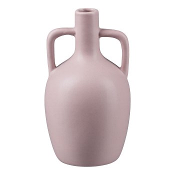 Porcelain Vase w.Handle AMADEUS, 8,6x8,6x15,5cm, Macchiato