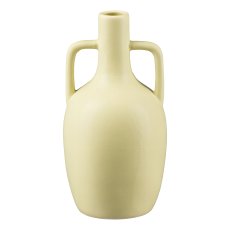 Porcelain Vase w.Handle AMADEUS, 10,5x10,5x21cm, Khaki