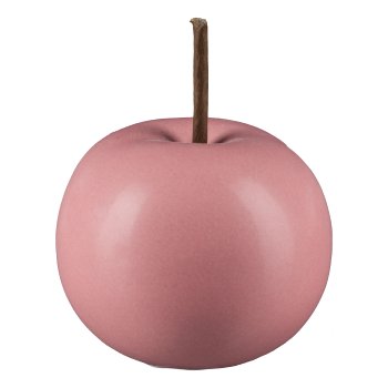 Ceramic Apple MATT, 8x8x6,5cm, Dark Pink