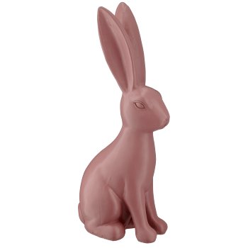 Polyresin Hase GLAMOUR CHLOE, 15,5x10x37cm, mauve