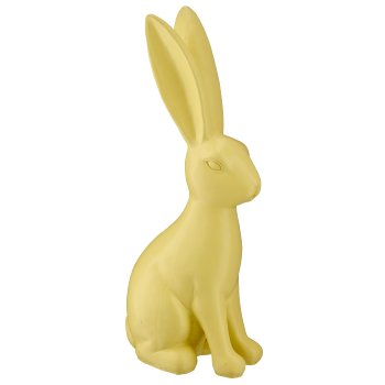 Polyresin Hase GLAMOUR CHLOE, 15,5x10x37cm, limone