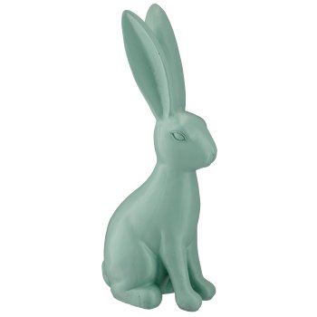 Polyresin Hase GLAMOUR CHLOE, 15,5x10x37cm, jade