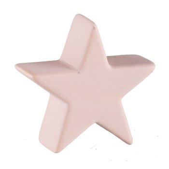 Keramik Stern, SAND FINISH 10x3,5x10cm, Sandsteinrot